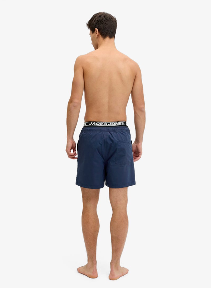 JACK & JONES Logo Drawstring Swim Shorts - Image 2
